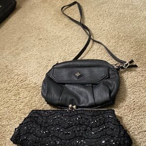 Evening clutch and Simply Vera Wang crossbody purses